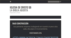 Desktop Screenshot of iglesiadecristosb.org