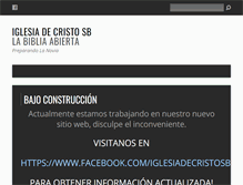 Tablet Screenshot of iglesiadecristosb.org